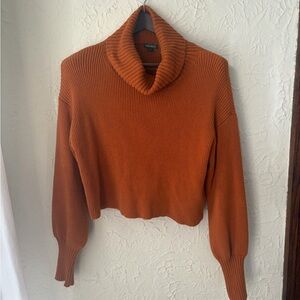Wild Fable Cotton Cowl Neck Crop Sweater